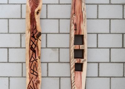 Holzobjekte Mammutbaum Cham, 2017