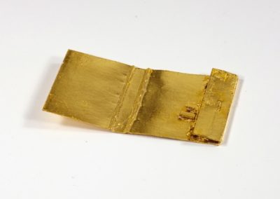 Zündholzbriefchen, vergoldet, Unikat